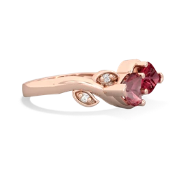 Pink Tourmaline Floral Elegance 14K Rose Gold ring R5790