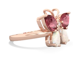 Pink Tourmaline Butterfly 14K Rose Gold ring R2215