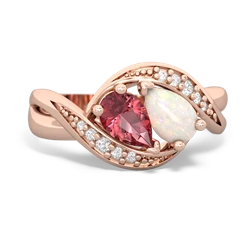 Pink Tourmaline Summer Winds 14K Rose Gold ring R5342