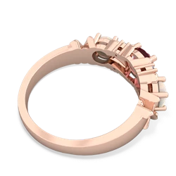 Pink Tourmaline Hugs And Kisses 14K Rose Gold ring R5016