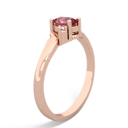 Pink Tourmaline Elegant Swirl 14K Rose Gold ring R2173