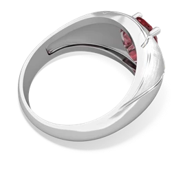 Pink Tourmaline Men's Crossroads 14K White Gold ring R0361