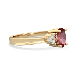 Pink Tourmaline Simply Elegant 14K Yellow Gold ring R2113