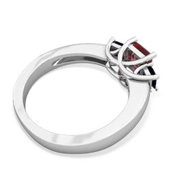 Pink Tourmaline Three Stone Trellis 14K White Gold ring R4015