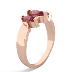 Garnet Three Peeks 14K Rose Gold ring R2433