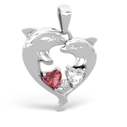 matching pendants - Dolphin Heart