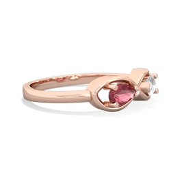 Pink Tourmaline Infinity 14K Rose Gold ring R5050