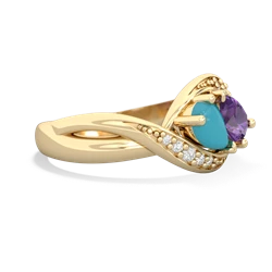 Turquoise Summer Winds 14K Yellow Gold ring R5342