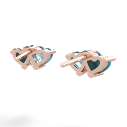 Turquoise Sweethearts 14K Rose Gold earrings E5260