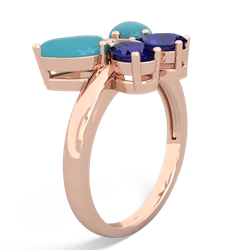 Turquoise Butterfly 14K Rose Gold ring R2215