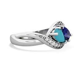 Turquoise Summer Winds 14K White Gold ring R5342