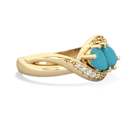 Turquoise Summer Winds 14K Yellow Gold ring R5342