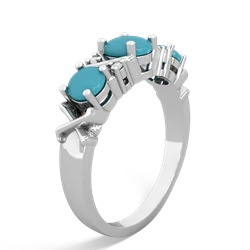 Opal Hugs And Kisses 14K White Gold ring R5016