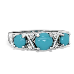 Opal Hugs And Kisses 14K White Gold ring R5016