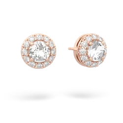 matching earrings - Diamond Halo