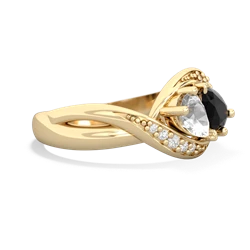 White Topaz Summer Winds 14K Yellow Gold ring R5342