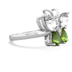 White Topaz Butterfly 14K White Gold ring R2215