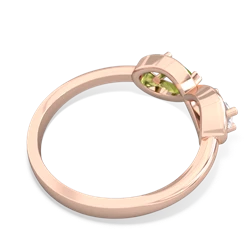 White Topaz Infinity 14K Rose Gold ring R5050