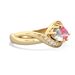 White Topaz Summer Winds 14K Yellow Gold ring R5342