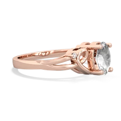 White Topaz Swirls 14K Rose Gold ring R2347