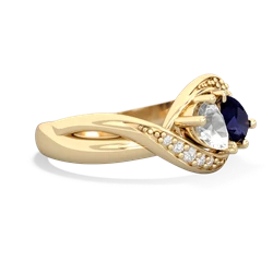 White Topaz Summer Winds 14K Yellow Gold ring R5342