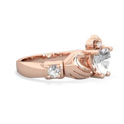 Alexandrite Claddagh Keepsake 14K Rose Gold ring R5245