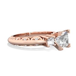 Onyx Eternal Embrace Engagement 14K Rose Gold ring C2001