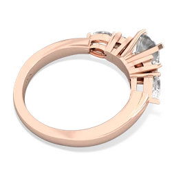 Jade 6Mm Round Eternal Embrace Engagement 14K Rose Gold ring R2005